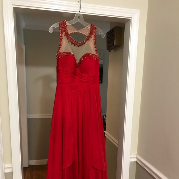 Red Ball Gown Prom Dress - Picture 1 of 5